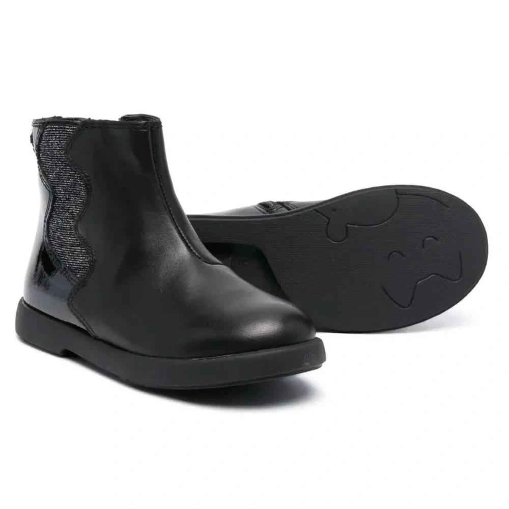 Camper Girls Duet Leather Ankle Boots